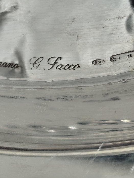 Gerardo Sacco - Gerardo Sacco - Assiette de service - Raro, Antiquités & Art, Antiquités | Argent & Or