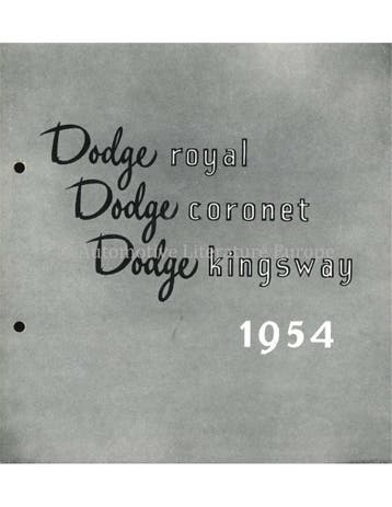 1953 DODGE KINGSWAY-CUSTOM, KINGSWAY-DELUXE, KINGSWAY BROC.., Ophalen of Verzenden, Nieuw
