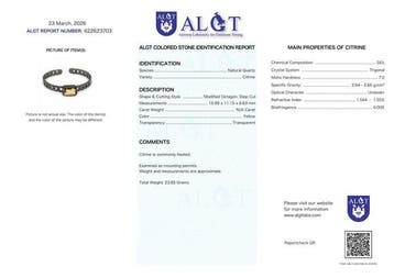 Zonder minimumprijs - Armband Zilver - Citrien -, Nieuw