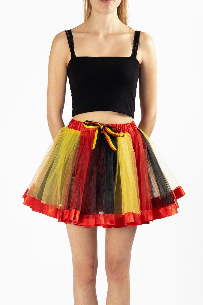 Tutu Zwart Geel Rood Petticoat 98 104 110 116 Tule Rokje Rok, Kinderen en Baby's, Carnavalskleding en Verkleedspullen, Meisje