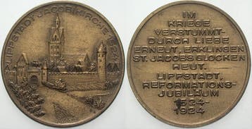 Brons medaille 1924 Lippstadt Stadt, Verzenden