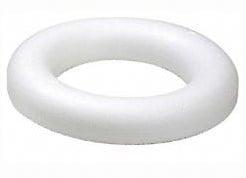 Oasis® Styropor Piepschuim Isimo Ring Platrond 12×2 cm