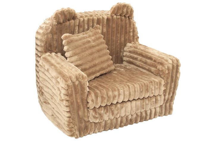 Kinderfauteuil Teddy Karamel | A-kwaliteit | Beste Prijs, Huis en Inrichting, Stoelen, Overige kleuren, Eén, Nieuw, Stof, Ophalen of Verzenden