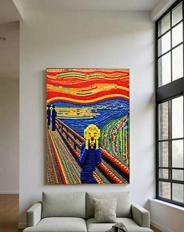 Jacob Hitt - does Munch Scream w/COA XXL, Nieuw