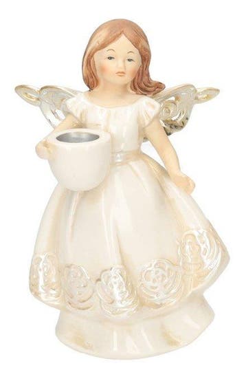 Figurine - Beeldje - Een paar engelbeeldjes - Porselein -
