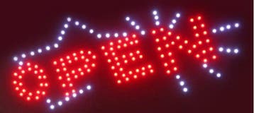 OPEN lamp LED verlichting reclame bord lichtbak #B8, Verzenden, Nieuw