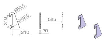 Aanlasdelen Giant / Fuchs schuin 20mm (Werktuigen), Zakelijke goederen, Ophalen of Verzenden