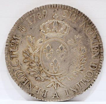 Frankrijk. Louis XVI (1774-1792). Ecu 1789-A, Paris (Zonder