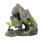 Overhangende rots met tempel / Aquarium decoratie As-921, Dieren en Toebehoren, Verzenden, Nieuw, Gevuld zeewateraquarium