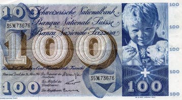 Suisse Schweiz Pick 49 e 100 Franken 28/03/1963, Verzenden, België