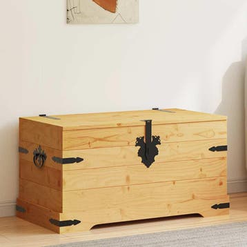 vidaXL Opbergkist Mexicaans grenenhout Corona-stijl, Verzenden
