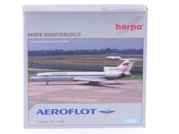 Schaal 1:500 Herpa 510547 Aeroflot Tupolev Tu-154B Reg. C..., Ophalen of Verzenden, Zo goed als nieuw