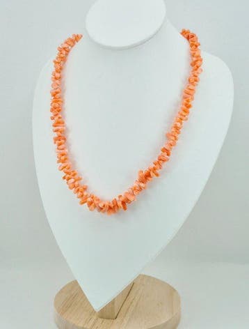 Corail - Argent, SANS RÉSERVE - Collier - CORALLO ROSA, Antiquités & Art