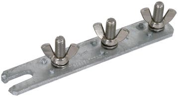Dehn 3-Pole Earthing Busbar M10 With Wing Nut - 799019, Verzenden