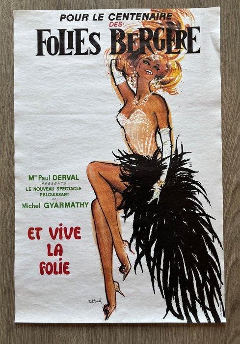 Darnel - Folies Bergère – Et Vive la Folie – Parigi - Jaren, Antiek en Kunst, Kunst | Tekeningen en Fotografie