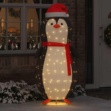 vidaXL Sneeuw Pinguïn Figuur met 600 LED Warmwit 78 x 178 cm, Hobby en Vrije tijd, Verzenden, Nieuw