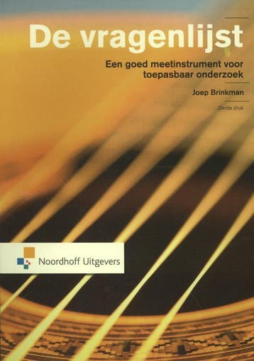 De vragenlijst / Leerboek 9789001834142 Joep Brinkman, Verzenden, Zo goed als nieuw, Joep Brinkman