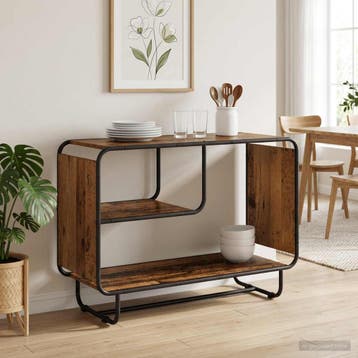 vidaXL Dressoir Oud hout 93.5 x 37.5 x 64.5 cm Bewerkt hout, Verzenden, Nieuw
