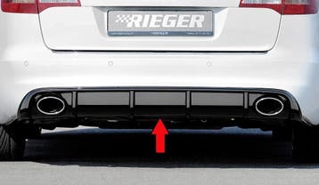 RS6 Look Diffuser voor Audi A6 C6, Ophalen of Verzenden