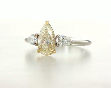 Bague de cocktail - 18 carats Or blanc, Or jaune Diamant