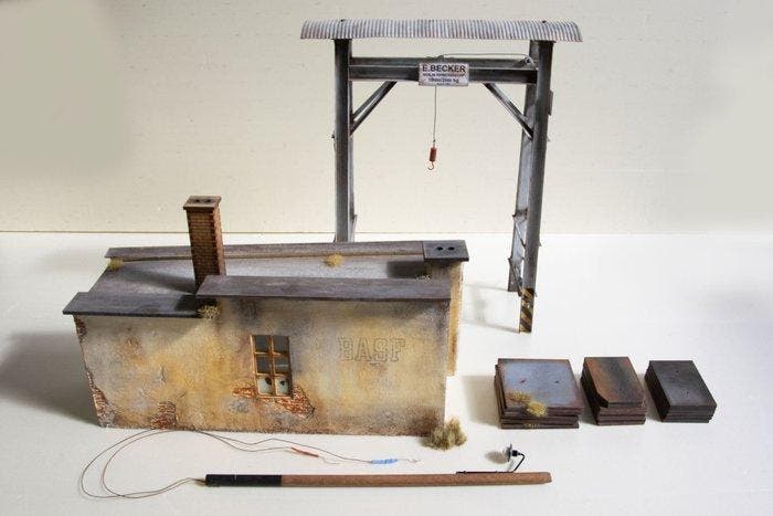 Artisanal 1 - Bâtiments pour trains miniatures (4) - Grue à, Hobby & Loisirs créatifs, Trains miniatures | Échelles Autre