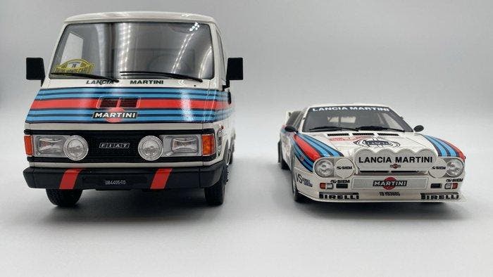 Otto Mobile 1:18 - Modelauto - Fiat 242 con Lancia 037 n.1, Hobby & Loisirs créatifs, Voitures miniatures | 1:5 à 1:12