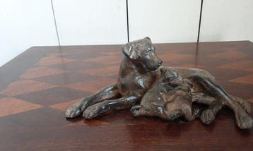 P. Chenet - Figure - Hond - 16 cm - Bronze