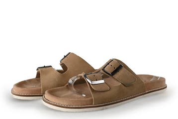 Manfield Slippers in maat 43 Beige, Kleding | Heren, Slippers, Manfield, Overige kleuren, Verzenden