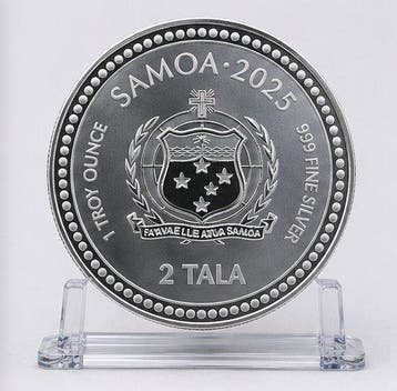 Samoa. 2 Tala 2025 – Seahorse – 1 oz Silver Coin – .999 Fine, Postzegels en Munten