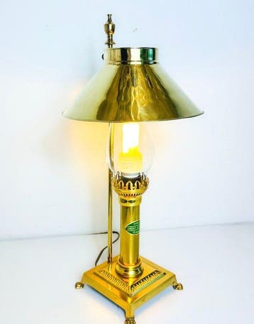Orient Express - Lampe de table - Laiton, Verre - Laiton