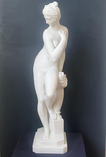 Sculpture, Badende Venus - 66 cm - Poudre de marbre