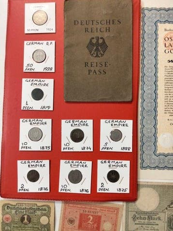 Duitsland. From German Empire to DDR coins lot with silver