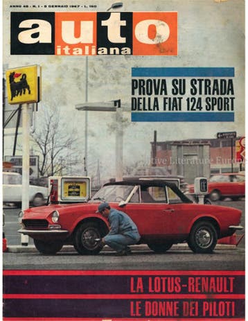 1967 AUTO ITALIANA MAGAZINE 01 ITALIAANS, Ophalen of Verzenden