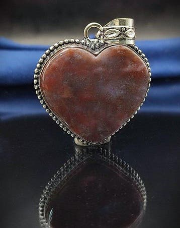 Très beau pendentif en argent 925 fait main, avec agate