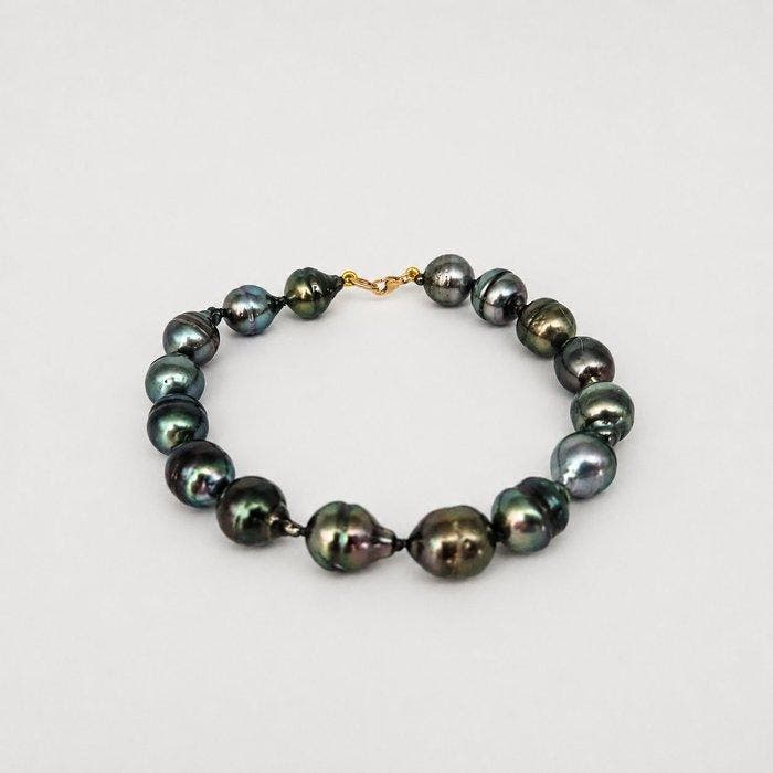 Zonder minimumprijs - Armband - 18 karaat Geel goud Parel, Handtassen en Accessoires, Armbanden