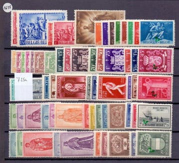 België 1940/1947 - 8 Volledige jaargangen zonder blokken -