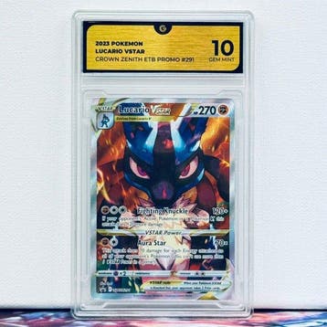 Pokémon Graded card - LUCARIO 291 - Pokémon - GG 10