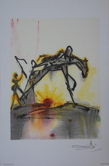 Salvador Dali (1904-1989) - Le cheval de labeur