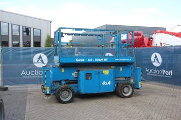 Veiling: Schaarhoogwerker Genie GS3369RT 4x4 Diesel 12m 2014, Ophalen