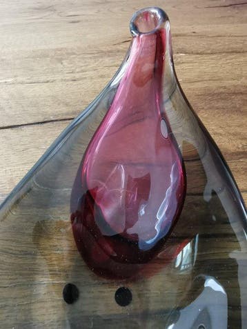 Attr. Cenedese - Schaal - Glas - Sommerso stijl schaal