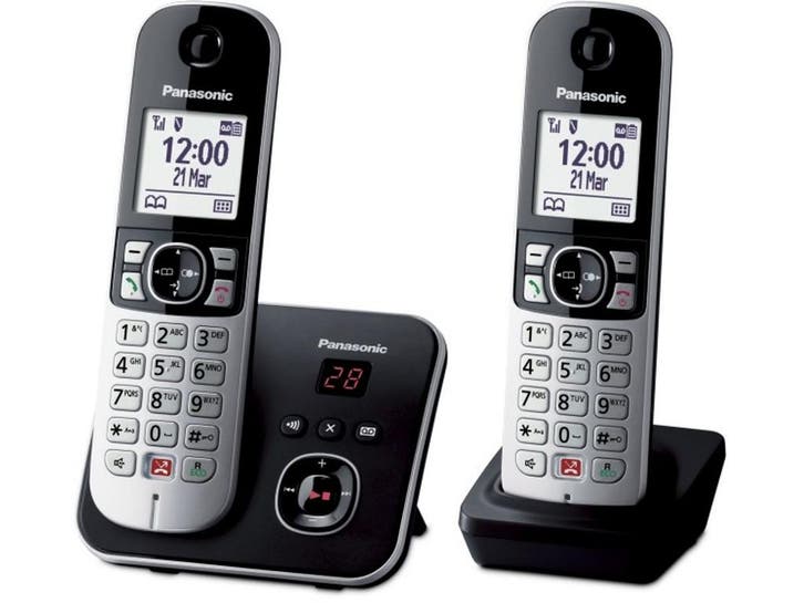 Panasonic KX-TG6862 - Dect-telefoon - 2 handsets -, Telecommunicatie, Vaste telefoons | Handsets en Draadloos, Zo goed als nieuw