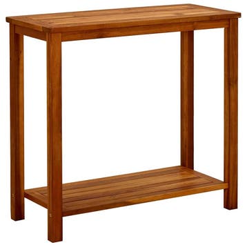 vidaXL Tuinwandtafel 80x35x75 cm massief acaciahout, Tuin en Terras, Verzenden, Nieuw