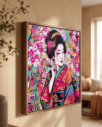 MEDSAN - Street Art Geisha () - UNIQUE WORK