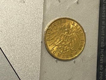 Duitsland, keizerrijk 20 Mark 1909