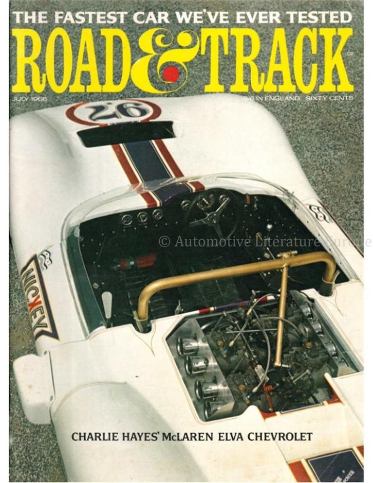 1966 ROAD AND TRACK MAGAZINE JULI ENGELS, Livres, Autos | Brochures & Magazines, Enlèvement ou Envoi