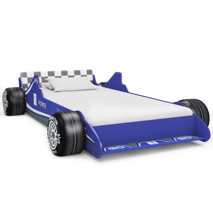 vidaXL Kinderbed raceauto blauw 90x200 cm, Kinderen en Baby's, Kinderkamer | Bedden, Nieuw, Verzenden