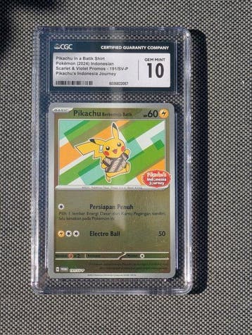 Pokémon - 1 Graded card - Pikachu 191/SV-P Promo card, Foil, Nieuw