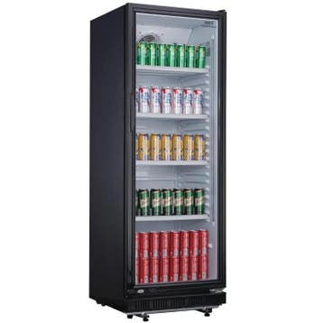 Drankenkoeling | 346L | Zwart | 0°C/+10°C | Statisch +, Verzenden