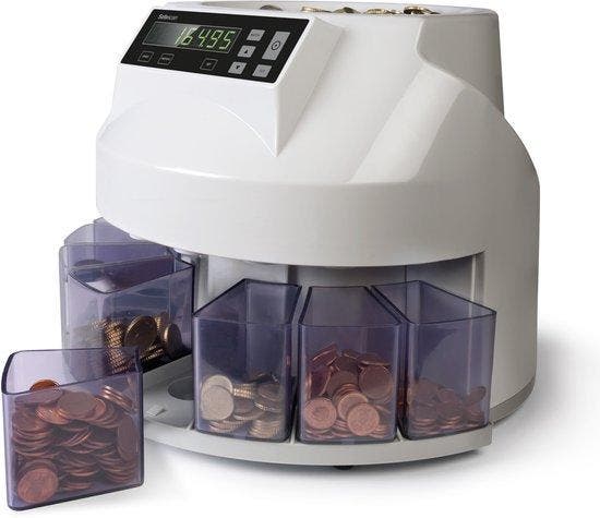 Safescan 1250 munttelmachine — Zeer goed, Articles professionnels, Aménagement de Bureau & Magasin | Fournitures de bureau, Envoi