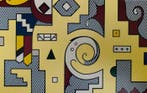 Roy Lichtenstein - “Amerind Composition II, 1979”. - Jaren
